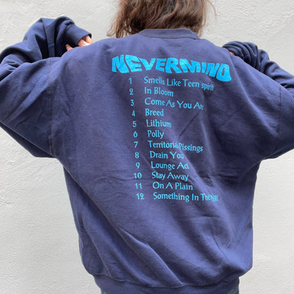 Nirvana Navy Sweatshirt back