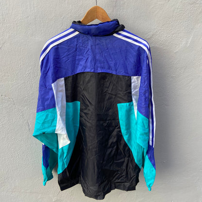 Blue/Black Adidas Windbreaker