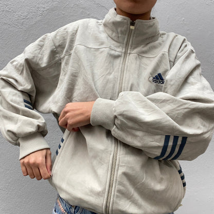 Suede Beige Adidas Track Suit front