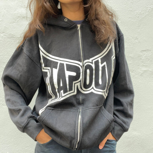 Tap Out Zipped Hoodie front