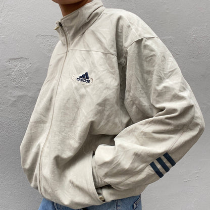 Suede Beige Adidas Track Suit side