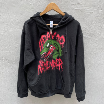 Crocodile Zipped Hoodie