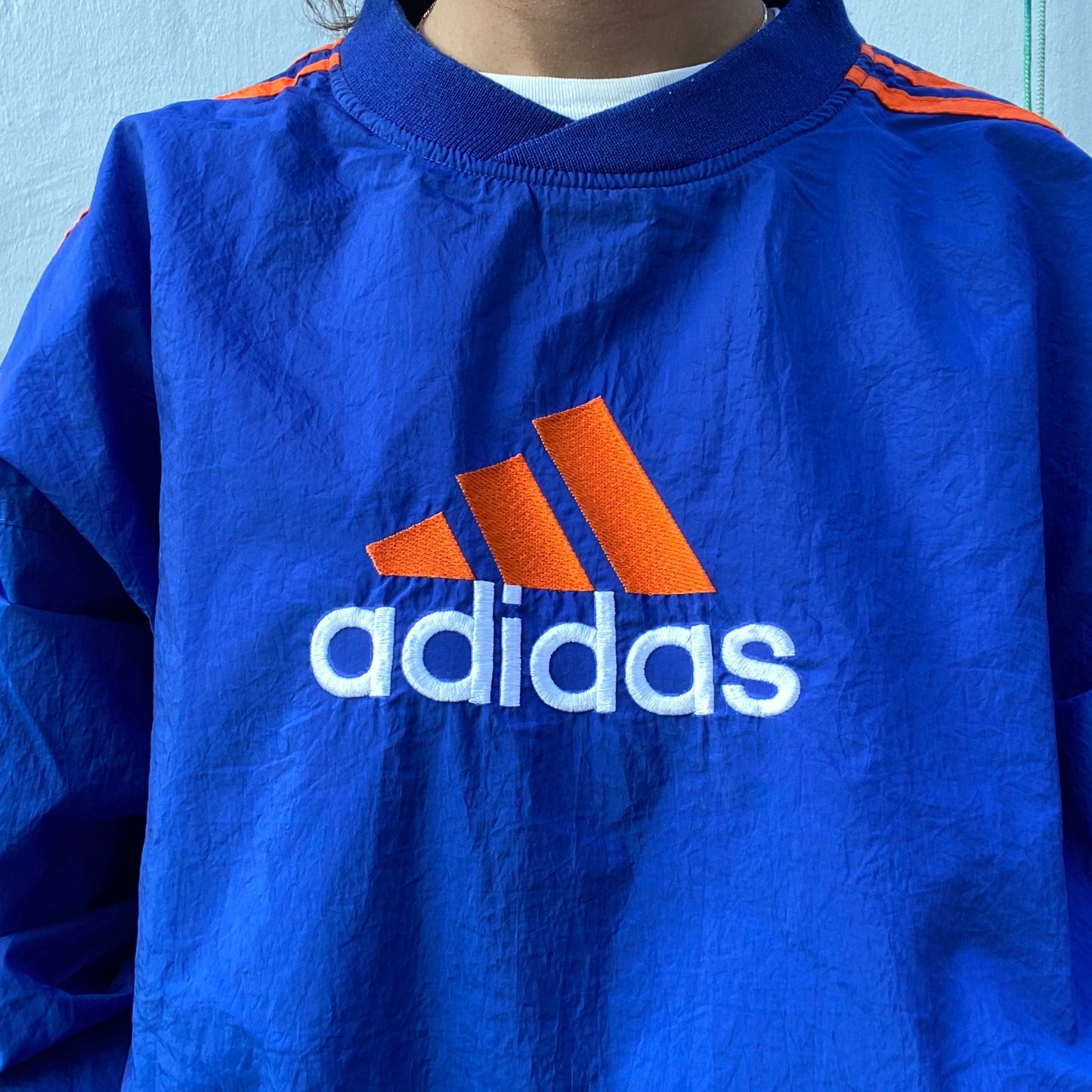 Adidas Blue/Orange Windbreaker