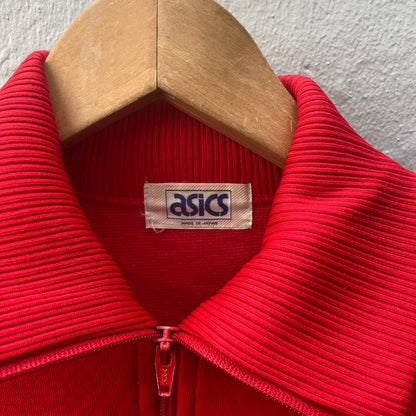 80s Red Asics Track Suit