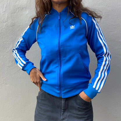 Blue Adidas Originals Track Suit front