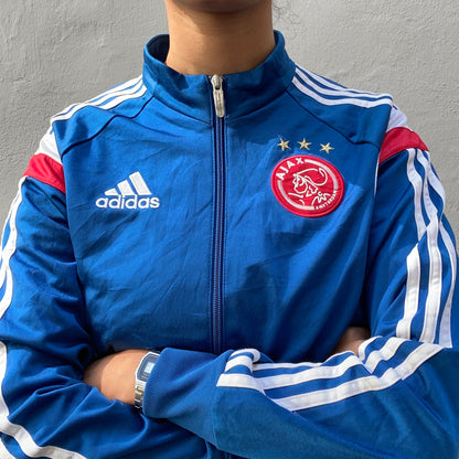 Ajax Blue Adidas Track Suit front