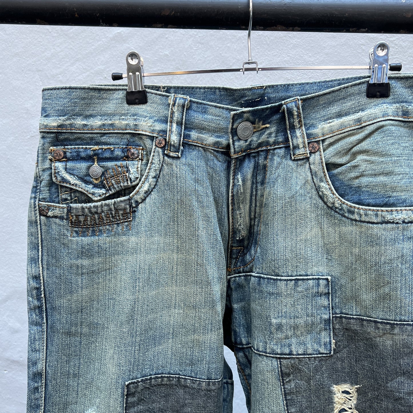 True Religion Bootcut Pants - Patchwork