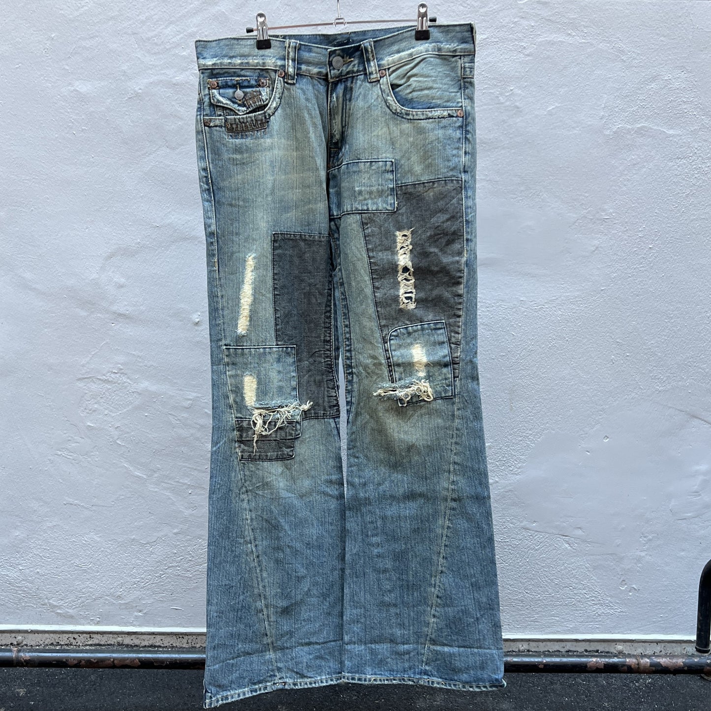 True Religion Bootcut Pants - Patchwork