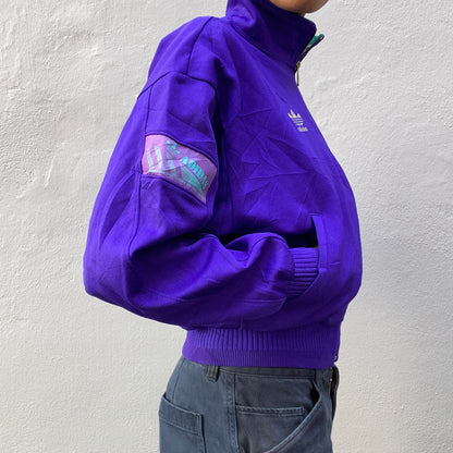 Purple Adidas Originals Track Suit Side