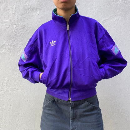 Purple Adidas Originals Track Suit front