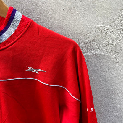 80s Red Asics Track Suit