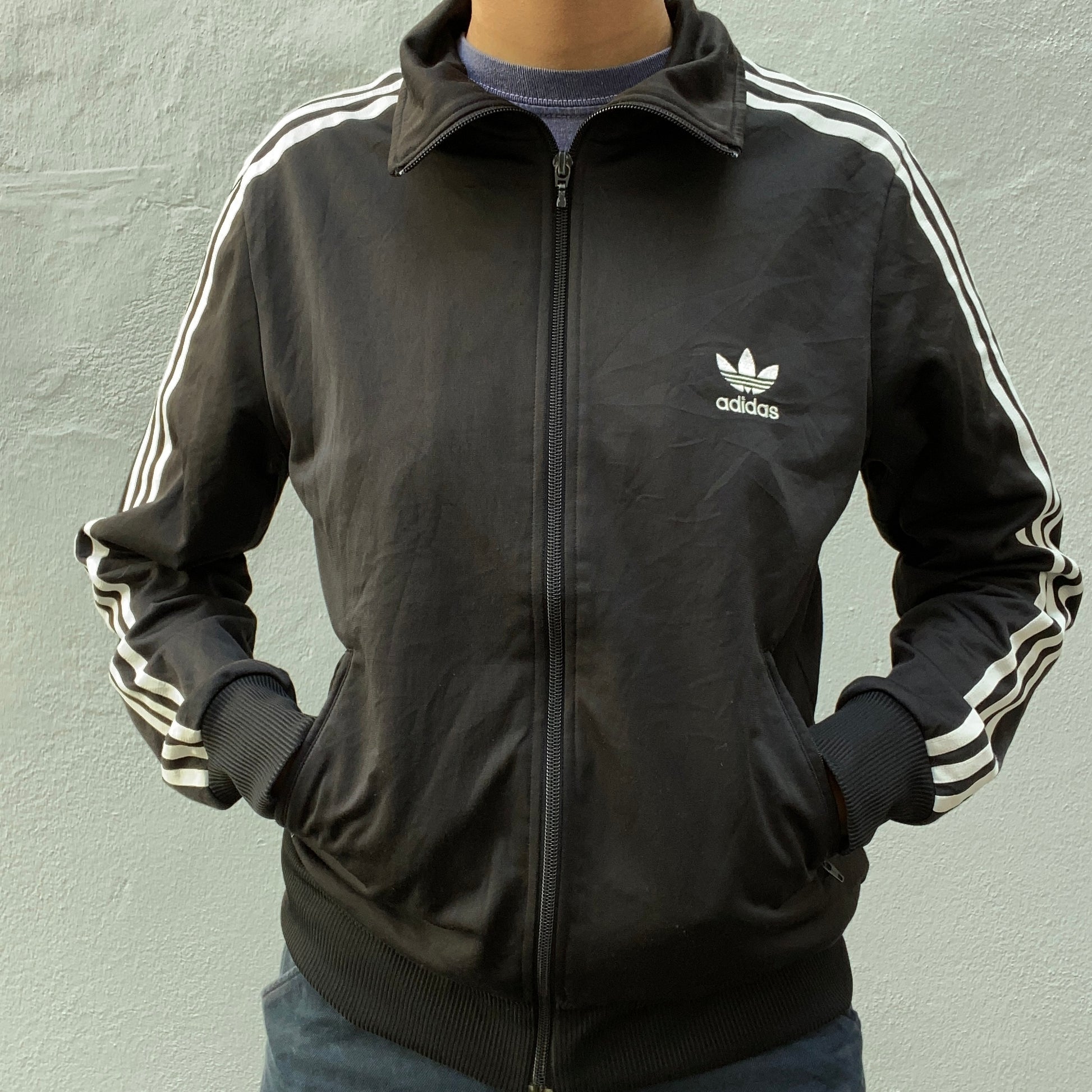 Black Adidas Originals Track Suit front