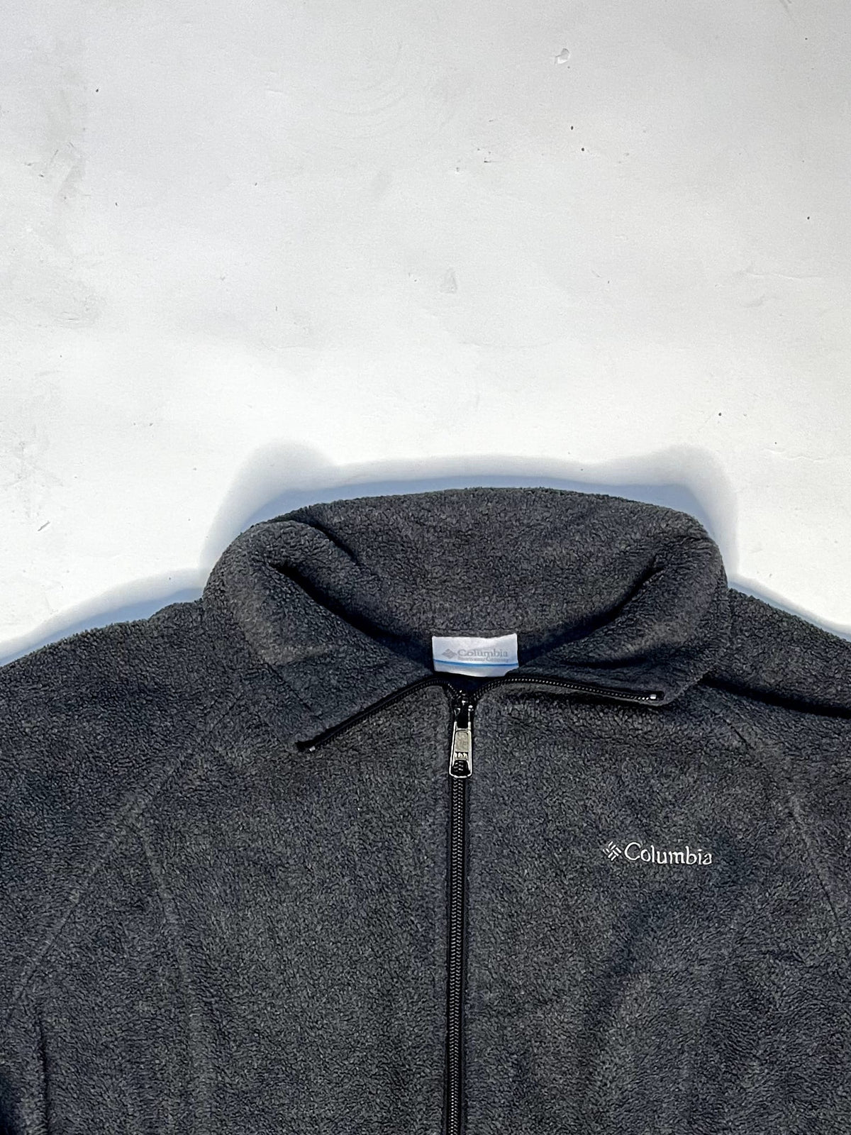 Vintage Columbia Gray Full-zip Fleece Jacket