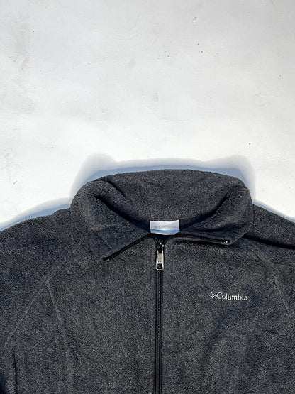 Vintage Columbia Gray Full-zip Fleece Jacket