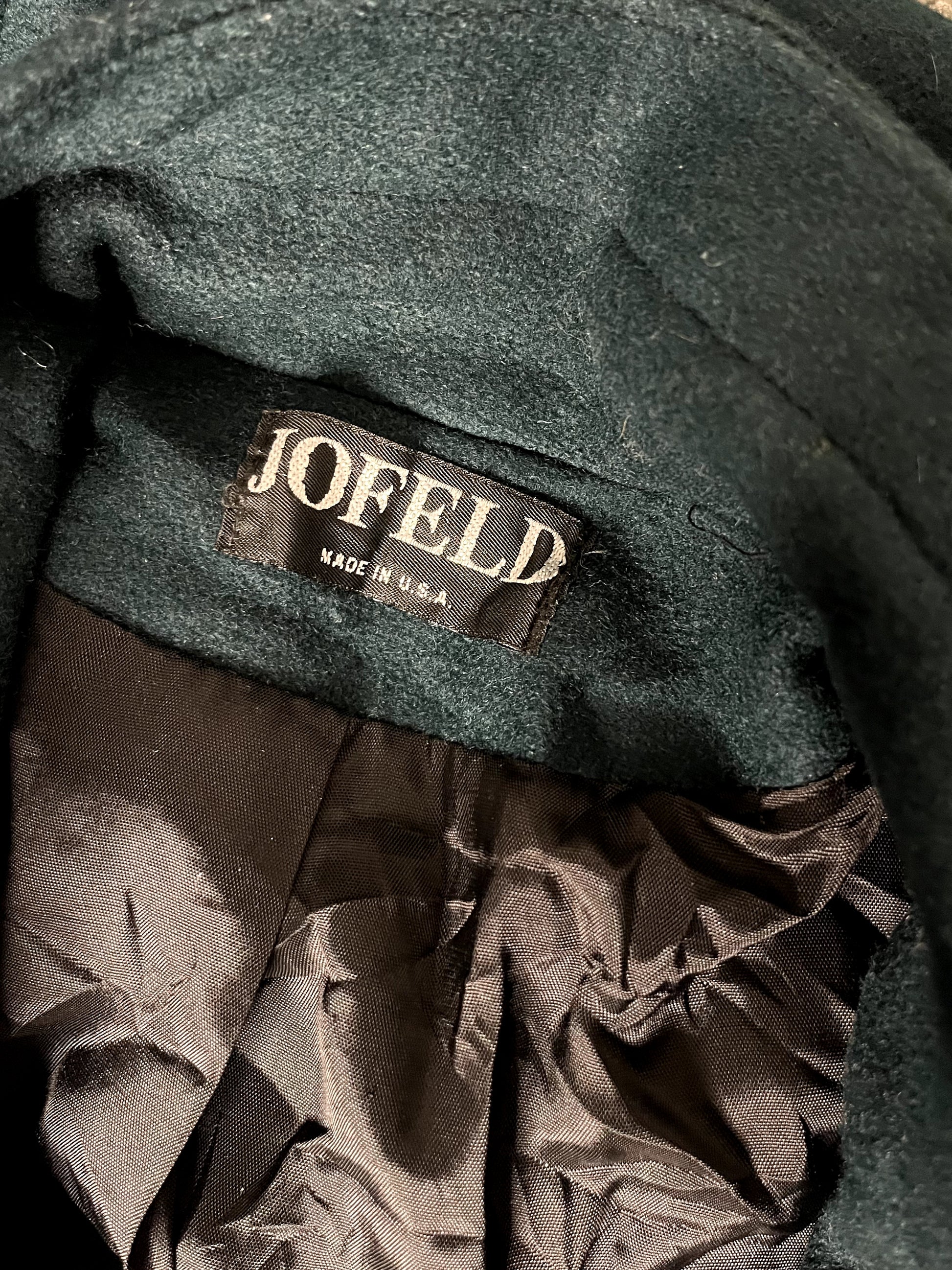 Vintage Jofeld Green Jackets &amp; Cotton Coat