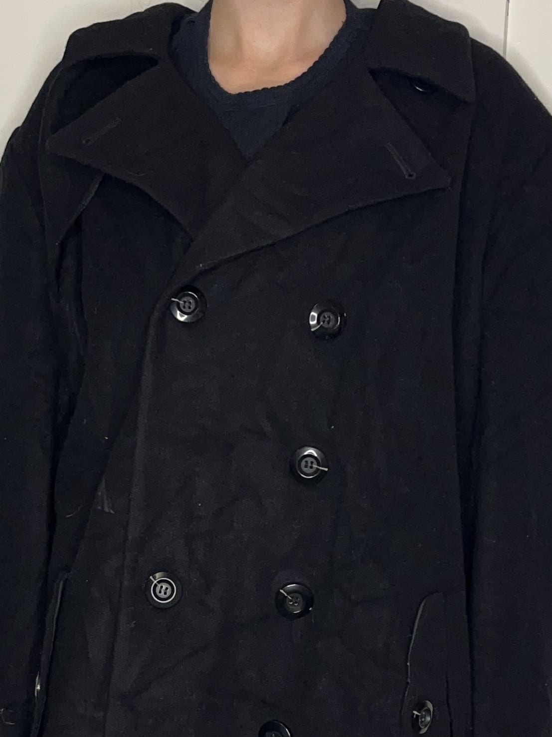 Vintage Harvé Benard Pour La Femme By Gene Co. Holtzman Black Overcoat Coats & Jackets