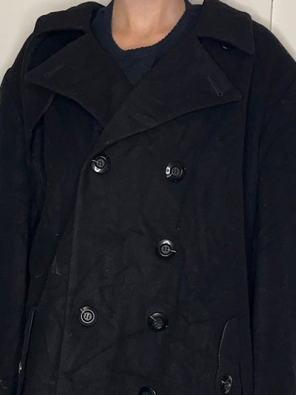 Vintage Harvé Benard Pour La Femme By Gene Co. Holtzman Black Overcoat Coats & Jackets